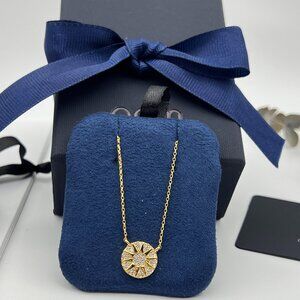 APM Monaco Gold Compass Pendant Necklace